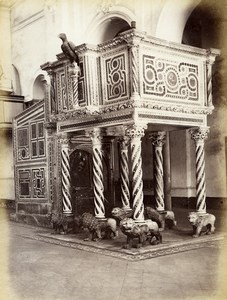 Italy Duomo di Ravello Ambone del Vangelo old Photo Giorgio Sommer 1870