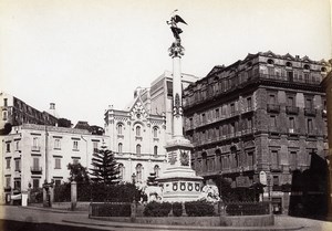 Italy Naples Napoli Colonna Vittoria old Photo Giorgio Sommer 1870