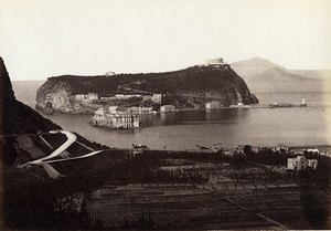 Italy Naples Napoli Nisida old Photo Giorgio Sommer 1870