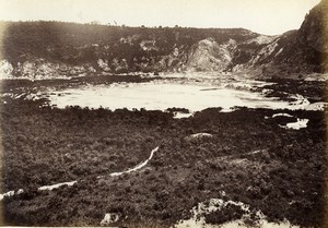 Italy Naples Napoli Pozzuoli Solfatara old Photo Giorgio Sommer 1870