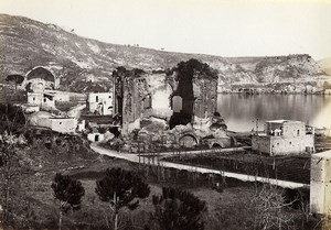 Italy Naples Napoli Venus Temple Baja old Photo Giorgio Sommer 1870