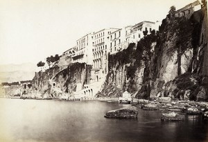 Italy Naples Napoli Sorrento Tasso House old Photo Giorgio Sommer 1870