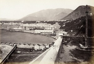 Italy Naples Napoli Castellammare Panorama old Photo Giorgio Sommer 1870