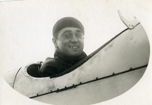 France Aviation Smiling Pilot Portrait old Photo 1920's