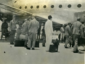 USA Aviation Airliner Aircraft Airport Passengers old Photo 1960