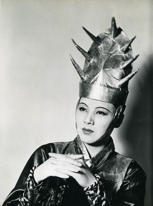 France Woman Dancer in Japanese? Costume old Photo 1935