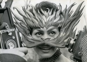 France Luco Bona World's Most Diabolical Eyes old Photo 1950
