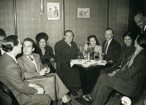 France Paris Cinima French Actor Jean Tissier in a Bar old Photo 1940's