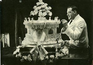 United Kingdom London Baker F. Schurr Royal cake old Photo 1948