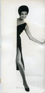 France Fashion Carven new tights model Natacha old Photo 1970