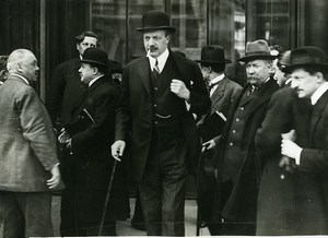 France Paris Mr Maginot & Fabry out of the Cabinet Meeting old Photo 1924