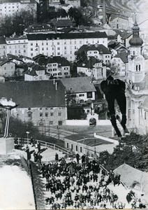 Austria Innsbruck Bergisel Winter Olympics Ski Jump old Photo 1964