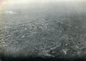 Germany Konigsborn Königsbronn? Aerial View Aircrafts WWII old Photo 1944