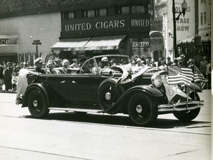 USA San Francisco? Parade Automobile United Cigars Store old Photo 1950's