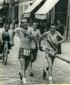 Meudon French Grand Prix Race Walking Romy, Gerard & Roger old Photo 1955