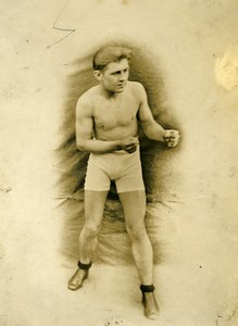 French Lille amateur boxer portrait old Photo 1930