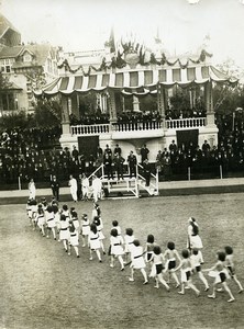 French Reims Raymond Poincaré at the College of Athletes old Photo 1920