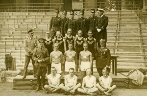 Sweden Stockholm Stadion Military Pentathlon? Officers Athletics old Photo 1930