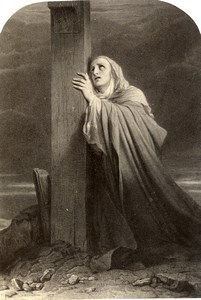 France Virgin at the foot of the cross Paul Delaroche Photo Voland Goupil 1860