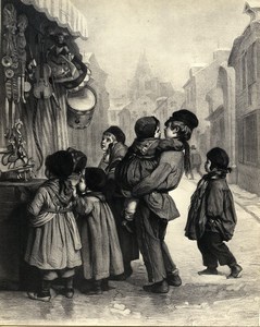 France Painting Artwork The Toy Shop old Photo Goupil? 1860