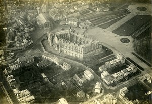 France WWI Saint Germain en Laye Castle aerial view old Photo 1918