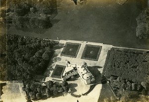 France WWI Rambouillet Castle aerial view old Photo 1918
