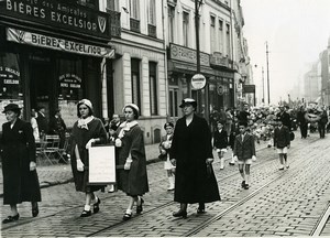 France Lille Jeanne Lecourt Funeral Amicale Jean Macé President old Photo 1936