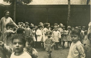 France Lille School Children Group Playground old Photo 1934