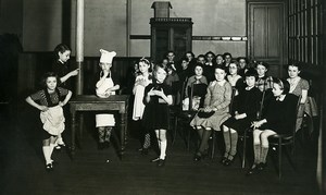 France Lille School children group Cook old Photo 1930