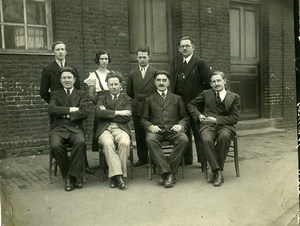 France Marcq en Baroeul School Teachers? Group old Photo 1933