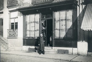 France Around Paris Painter's shop window Storefront old Photo 1890