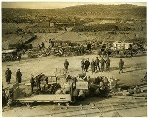 Ottoman Empire evacuation of Suvla Bay WWI old photo Rol 1915