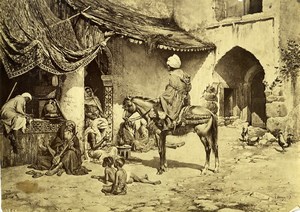 Arts Orientalism Painting by Tomas Moragas Old Photo 1880