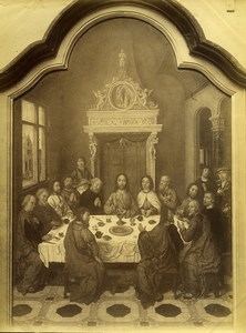Arts Brussels Museum the Lord's Supper Painting by Bouts Old Photo 1880