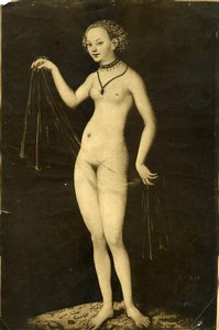 Frankfurt Arts Venus Painting by Cranach Old Bruckmann Photo 1880