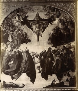 Arts Painting by Durer Adoration of the Trinity Old Photo 1890