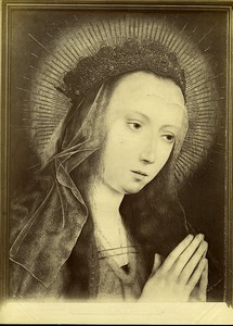 Antwerp Arts Virgin Mary Painting by Quentin Matsys Old Photo 1890