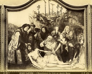 Antwerp Arts Jesus Christ Painting by Quentin Matsys Old Photo 1890 #1