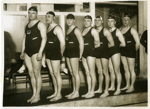 Sports Paris Hanover Water Polo Men's Team Old Photo 1930