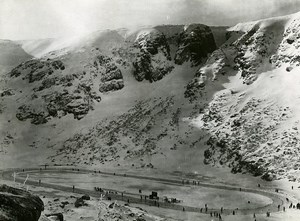 Poland Karpacz Sports Ice skating track Krummhübel Old Photo 1930