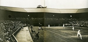 Wimbledon Tennis Double Hemmant Strawson Nuthall Aussem Old Photo 1928