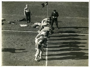 Paris Jean Bouin Stadium Jules Ladoumègue World Record of Mile Old Photo 1931