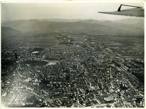 France Panorama Colmar Gangloff Hegly Old Aerial Military Photo 1933