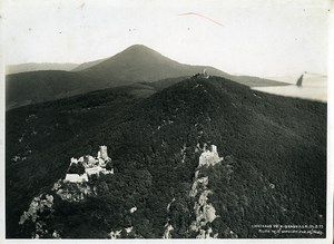 France Panorama Ribeauville castle Gangloff Hegly Old Aerial Military Photo 1933