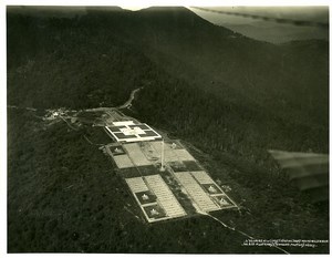 France Panorama Hartmannswillerkopf Cemetery Old Aerial Military Photo 1933