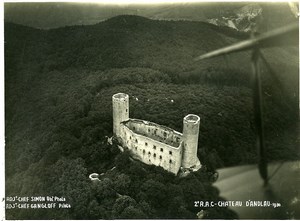 France Panorama Andlau Castle Gangloff Simon Old Aerial Military Photo 1930