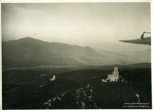 France Panorama Scherwiller Castle Gangloff Hegly Old Aerial Military Photo 1933