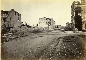 Siege of Paris Commune Ruins Neuilly rue Perronnet Old Liebert Photo 1870