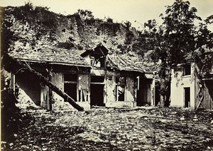 Siege of Paris Commune Ruins Breteuil Redoute & Pavillon Old Liebert Photo 1870