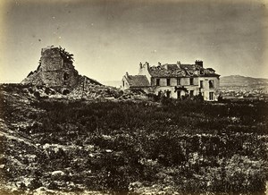 Siege of Paris Commune Ruins Clamart Redoute du Moulin Old Liebert Photo 1870